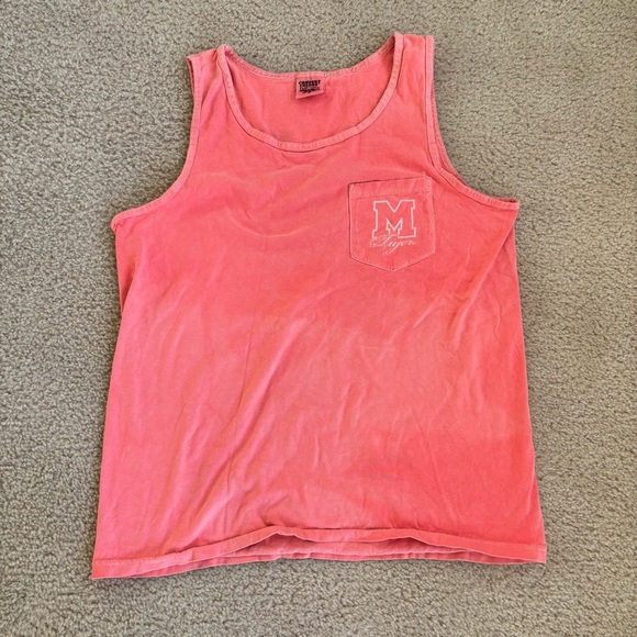 Comfort Colors, Neon Pink Mizzou Tank Top, Size Medium - Picture 1 of 6
